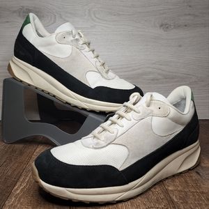 Common Projects Track Classic Suede Black White Green 2206 size 45 EU / 11 US